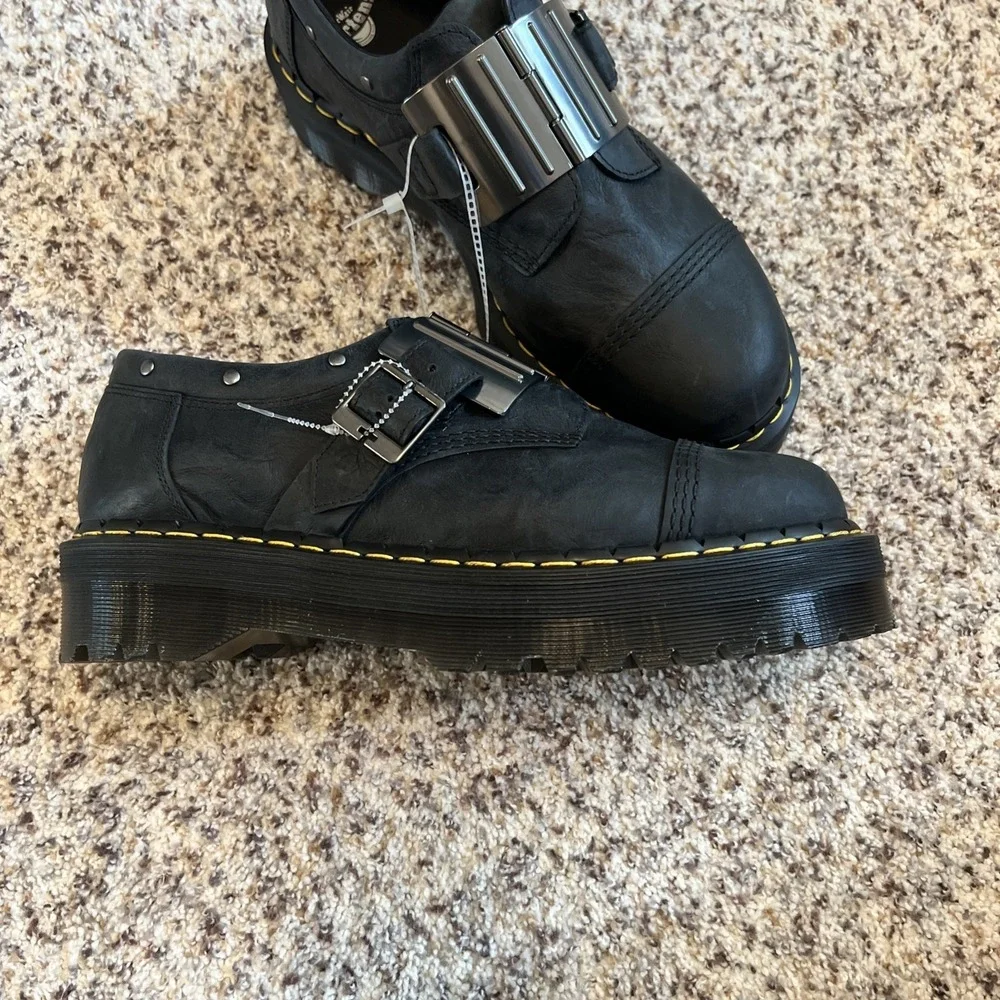 Dr. Martens/Hinge QUAD Sz 14 US/ 48 EU Gothic Punk industrial Platform Shoes